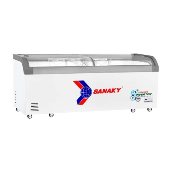 Tủ đông Sanaky VH-1099K3A, inverter 750 lít, nắp kính lùa