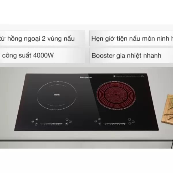 Bếp từ hồng ngoại lắp âm Kangaroo KG852i