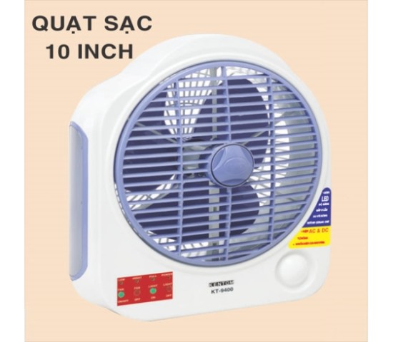 QUẠT SẠC-ĐÈN SẠC ĐA CHỨC NĂNG KT-9400